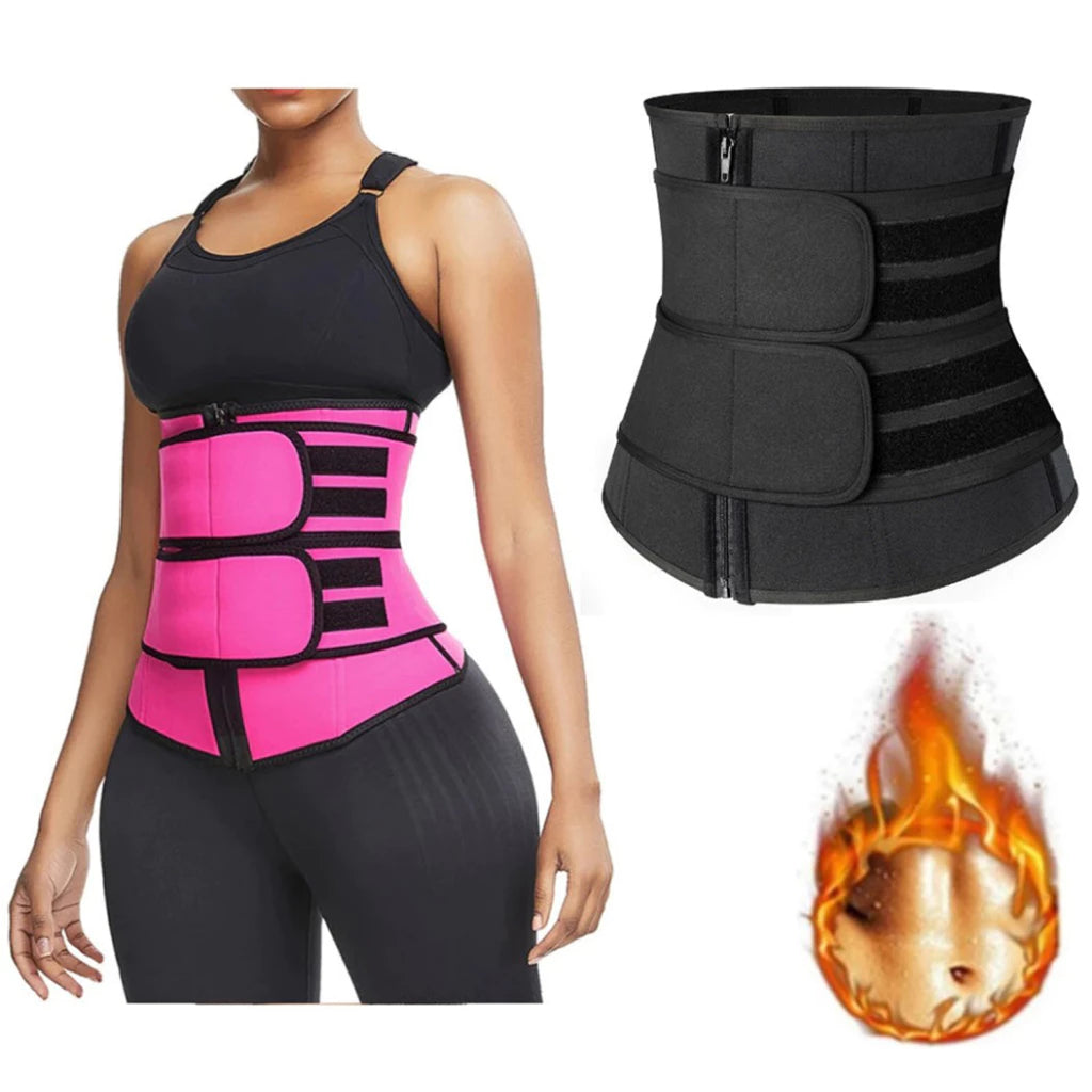 Cinturón de sudoración para sauna caliente, moldeador de cintura, entrenamiento adelgazante, cinturón de fitness para mujeres, quema de grasa abdominal
